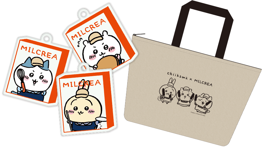 ちいかわデザイン保冷バッグ&ミニチャーム付:イメージ