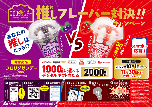 フロリダサンデー 推しフレーバー対決!! キャンペーン