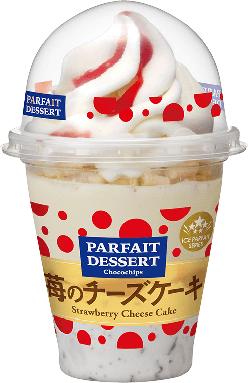 パフェデザート苺のチーズケーキ(パフェ)