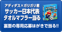 ガリガリ君×アディダス サッカー日本代表タオルマフラー当る