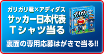 ガリガリ君×アディダス サッカー 日本代表Tシャツ当る