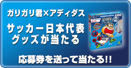 【数量限定商品】<br>ガリガリ君×アディダス サッカー日本代表 グッズが当たる