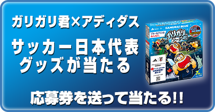 【数量限定商品】<br>ガリガリ君×アディダス サッカー日本代表 オリジナルグッズ当たる